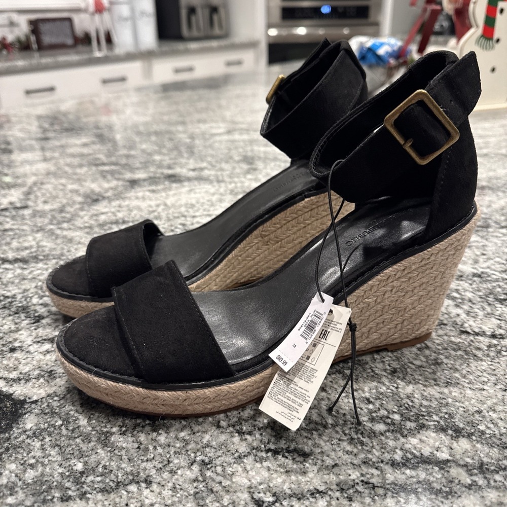 Banana Republic Womens Espadrille Wedge Sandals Size 7.5